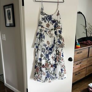 Lulus Floral Tiered Dress